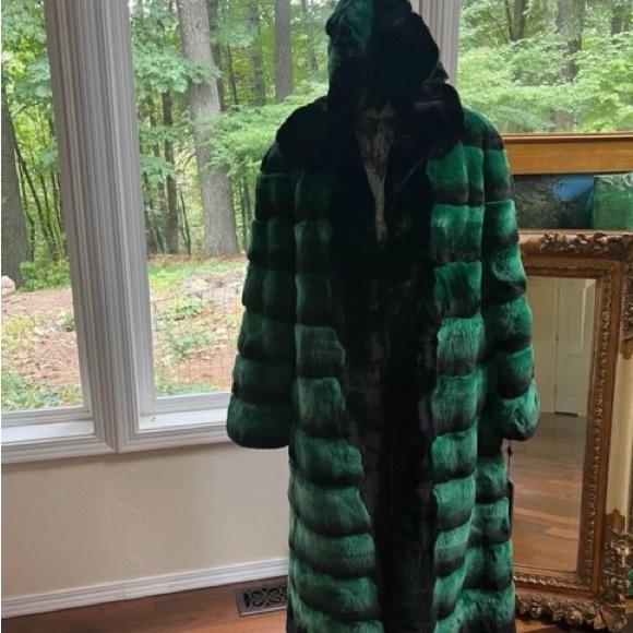 NEW ROYAL REX  COAT WITH HOOD
AUTHENTIC 100% AUTHENTIC FUR ⭐️ - Picture 12 of 13